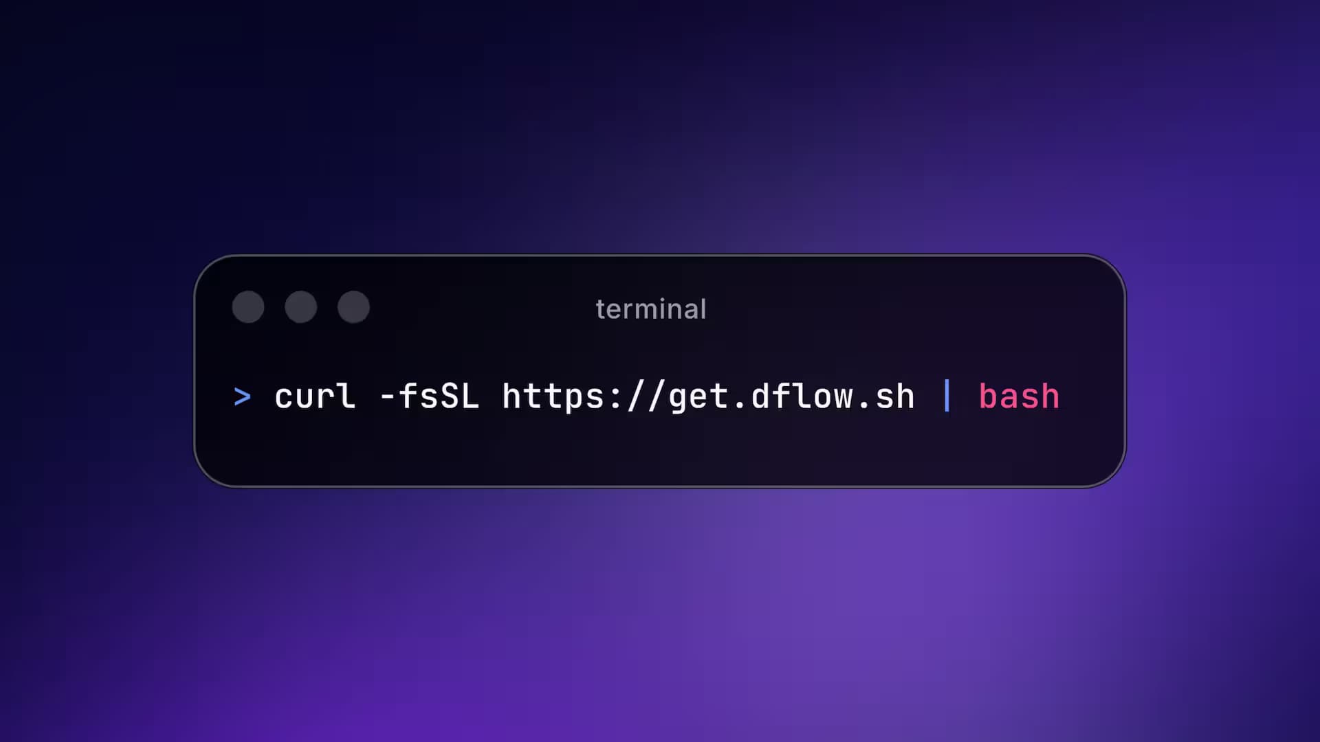 dFlow self-host script